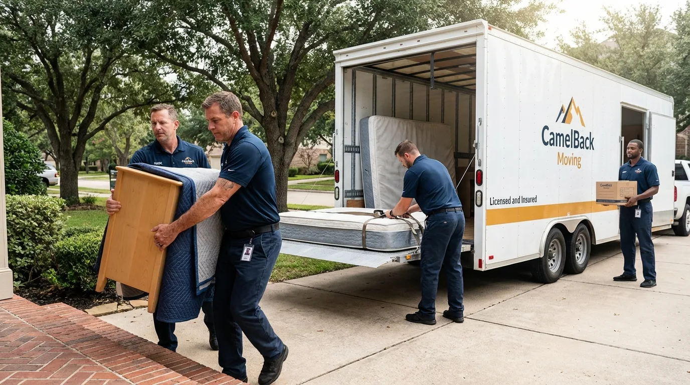 Crew loading residential truck for cross-state move from Millers Falls, MA